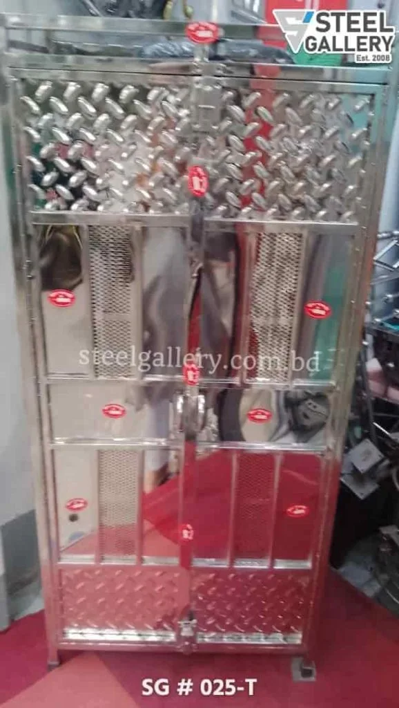 স্টেইনলেস স্টিল কিচেন কেবিনেট, খানাডুলি, Kitchen Cabinet, Modern Kitchen Furniture, Steel Gallery Kitchen Cabinet, 304 Grade Stainless Steel Cabinet