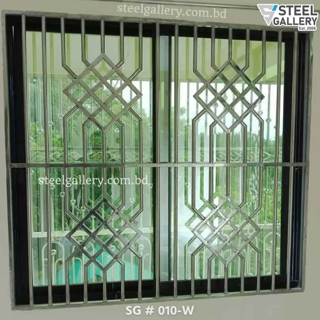 Balcony Railing, Window Grill, বারান্দার গ্রিল, জানালার গ্রিল, Modern Stainless Steel Grill, Steel Gallery