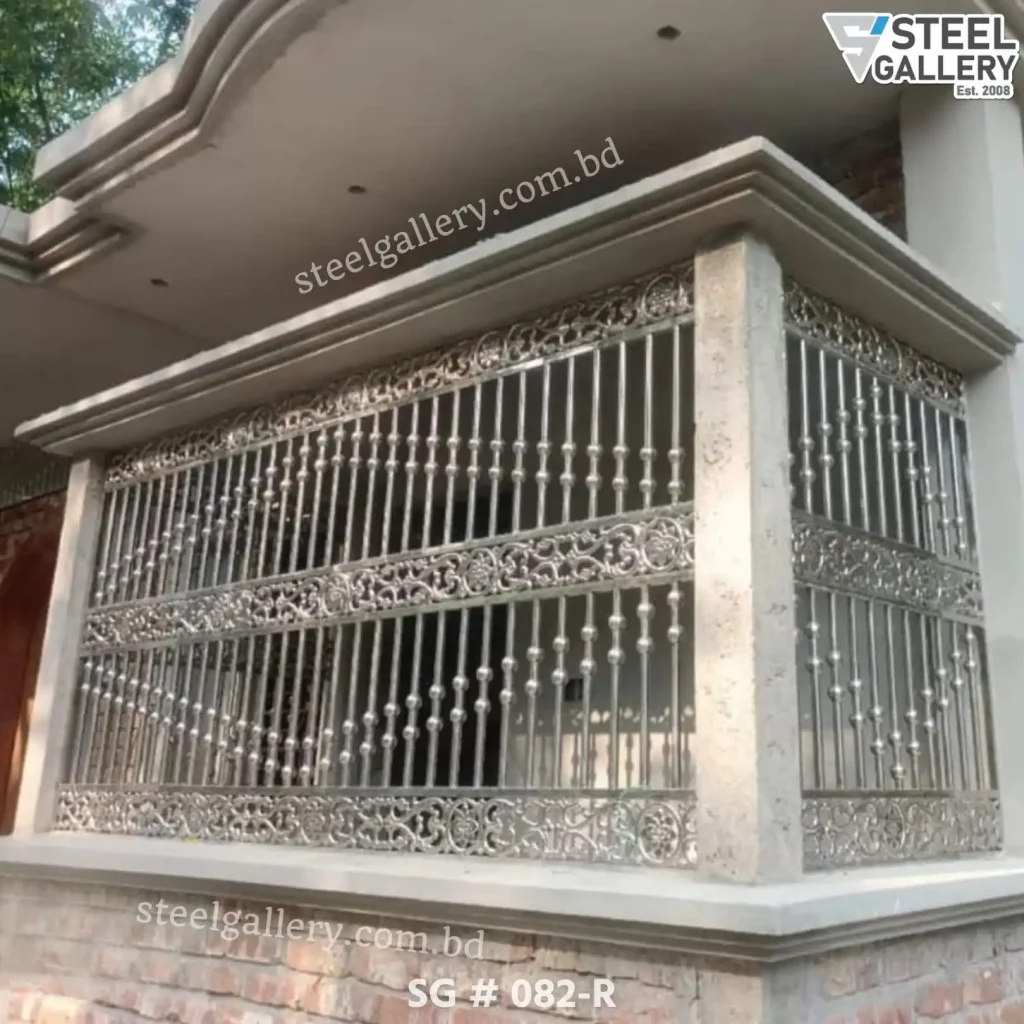 Balcony Railing, Window Grill, বারান্দার গ্রিল, জানালার গ্রিল, Modern Stainless Steel Grill, Steel Gallery