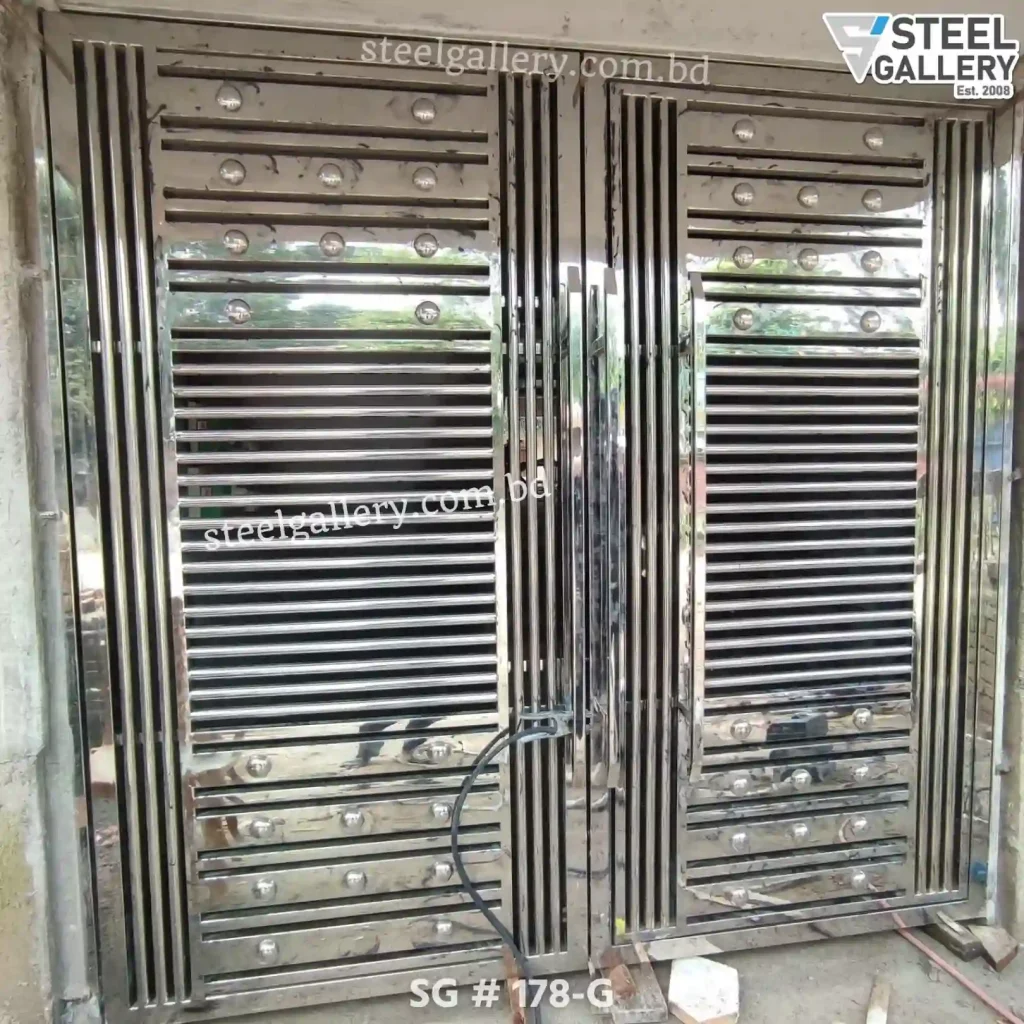Stainless Steel Gate, গেট ডিজাইন, Modern Gate, Strong Steel Gate, Steel Gallery Gate