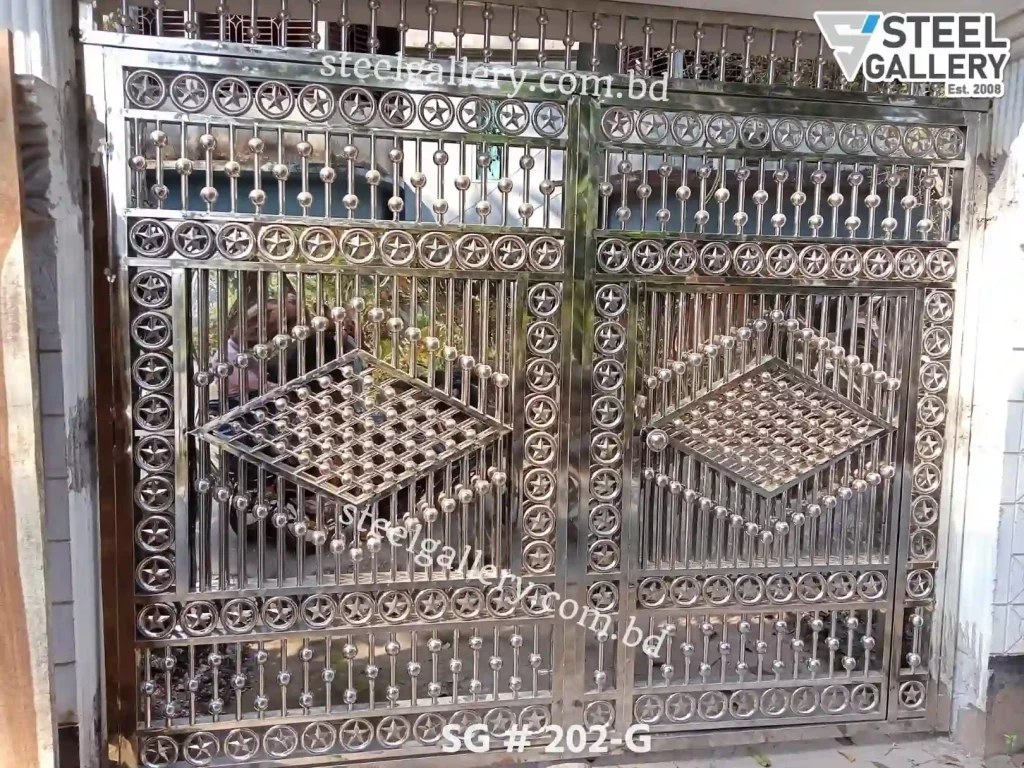 Stainless Steel Gate, গেট ডিজাইন, Modern Gate, Strong Steel Gate, Steel Gallery Gate
