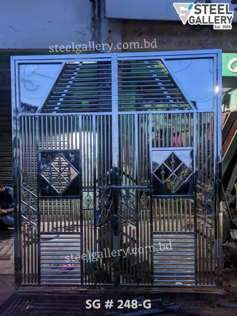 Stainless Steel Gate, গেট ডিজাইন, Modern Gate, Strong Steel Gate, Steel Gallery Gate